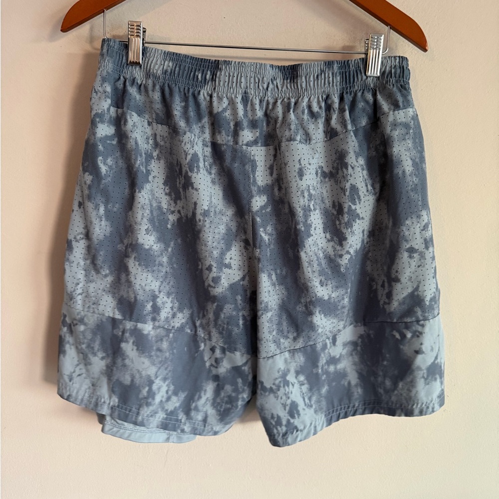 Skora Mens Quick Dry Athletic‎ Shorts Grey Tie Dye Mesh Running Gym Training L - Picture 3 of 3